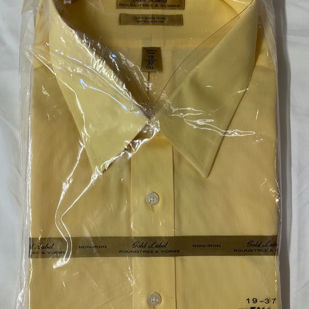 Roundtree & Yorke Men's Yellow Shirt